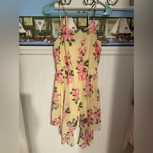 Girls Rose Floral summer dress
